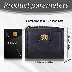 Кошелек AdiStylinno Женский Кожаный PU Черный synthetic.ua - Фото 1