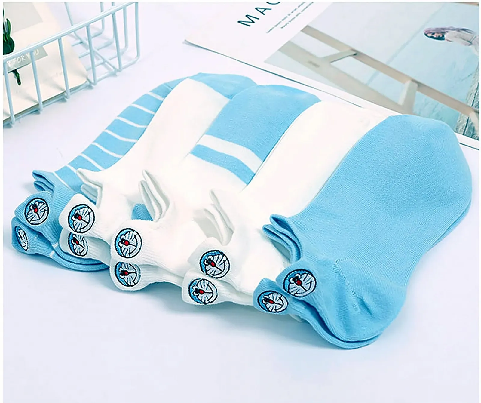 Набір шкарпеток жіночих бавовняних 5 пар One Size, фото №8 Набір шкарпеток жіночих бавовняних 5 пар One Size, фото №8