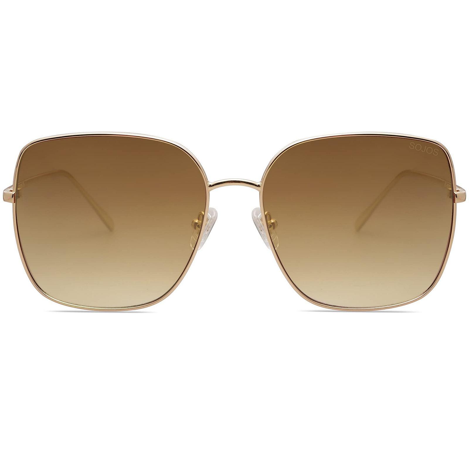 Сонцезахисні окуляри SOJOS Вінтажні Дзеркальні SJ1146 Жіночі Ретро Великого Розміру Квадратні, фото №3