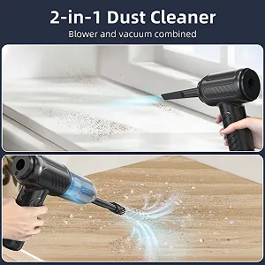 Электрическая воздуходувка VEGREM 110 000 RPM 4000 мАч 2-в-1 14 кПа synthetic.ua - Фото 1