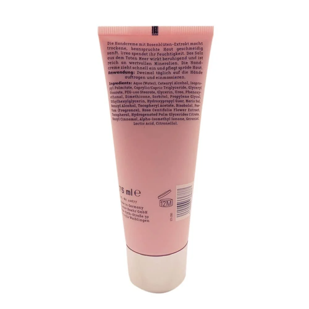Крем для рук Baehr Rose з екстрактом пелюсток троянди та сечовиною, захист та догляд - 75 мл, фото №2