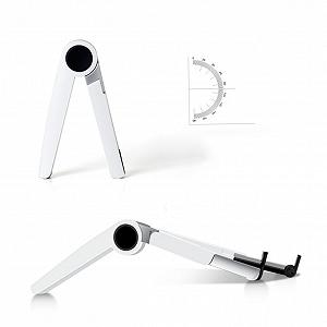 Подставка для ноутбука треугольная алюминиевая Yardenfun складная регулируемая стабильная подставка для планшета охлаждающая для офиса дома путешествий белая synthetic.ua - Фото 1