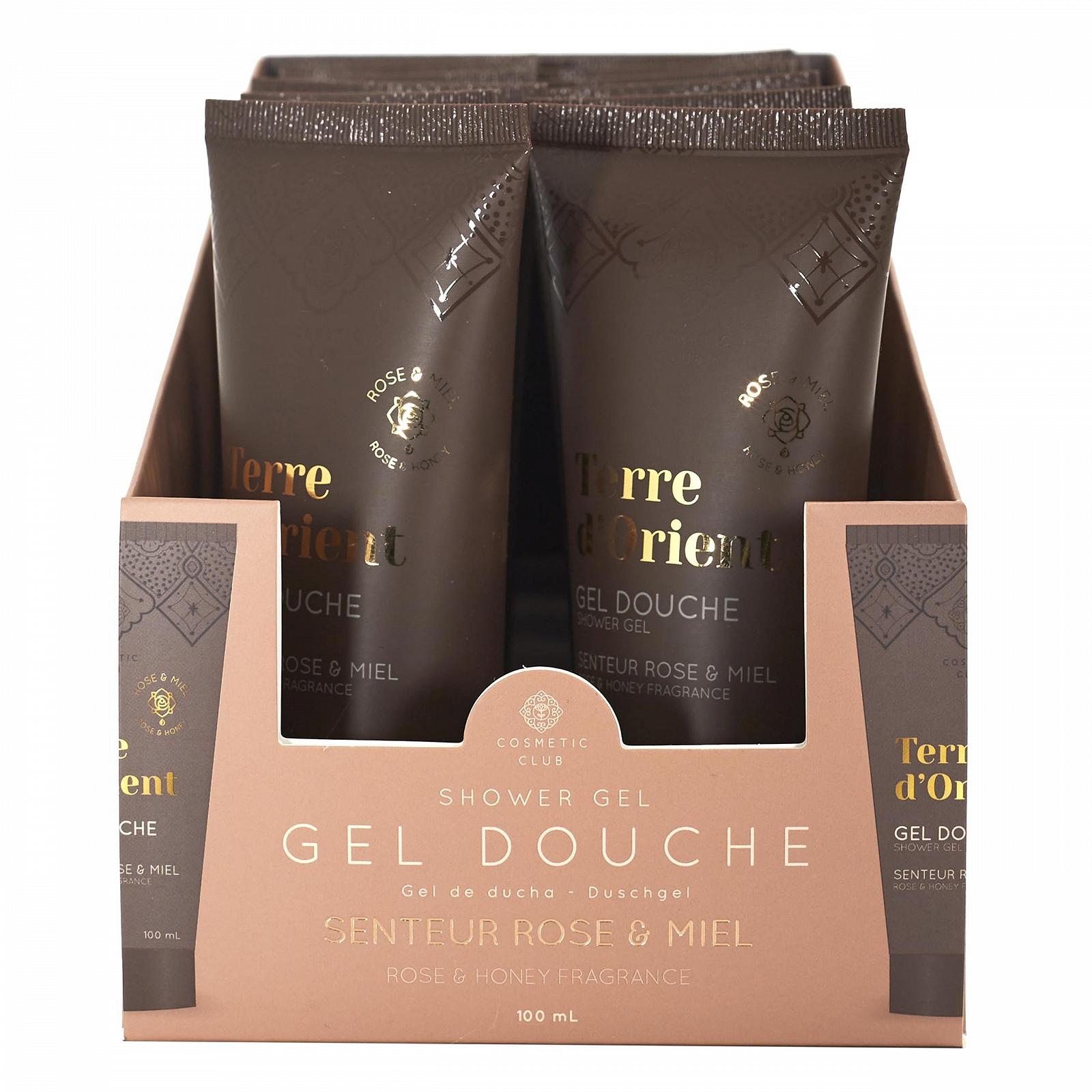 Гель для душу COSMETIC CLUB Terre d'Orient SC0610 з ароматом троянди та меду зволожуючий та пом'якшувальний 100 мл, фото №5