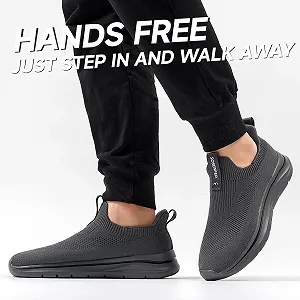 Кросівки Sosenfer Без шнурків Дихаючі Чоловічі Зручні Повсякденні Спортивні Легкі Кросівки для спортзалу synthetic.ua - Фото 1