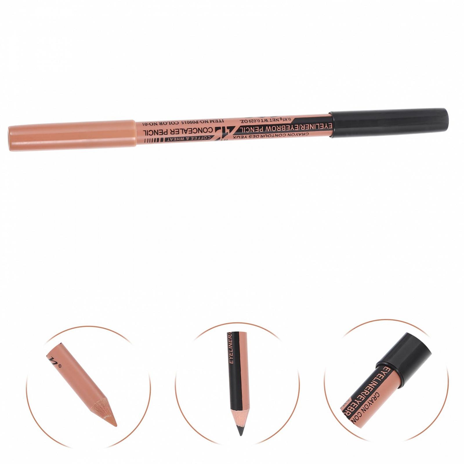 Олівець WOFASHPURET Dual Use Makeup Tool для жінок Косметичний набір для брів Набір з маленькими консилерами Miss Wood Експортний набір 12 шт, фото №3
