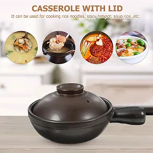 Форма для запекания Veemoon порцеляновая с ручкой термостойкая для риса и рагу synthetic.ua - Фото 1