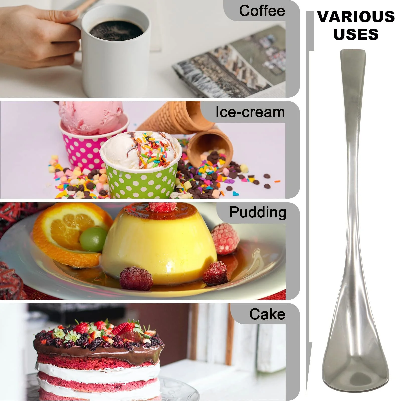 Ложка для еспресо LELE LIFE Demitasse, нержавіюча сталь 18/10, фото №3