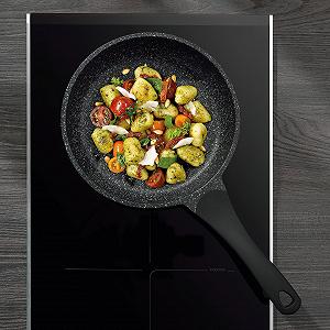 Сковорода kela Stella Nova 12215 диаметр 20 см литой алюминий все виды плит антипригарное покрытие термостойкость до 180 °C synthetic.ua - Фото 1