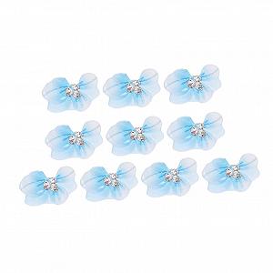 PLAFOPE Набор из 10 шт., аксессуары для ногтей, аппликации для скрапбукинга, стразы для ногтей, изготовление ювелирных изделий, украшения для ногтей в виде цветов с плоской задней частью, наклейки для ногтей в виде цветов, аксессуары для ногтей, смола - Фото 1