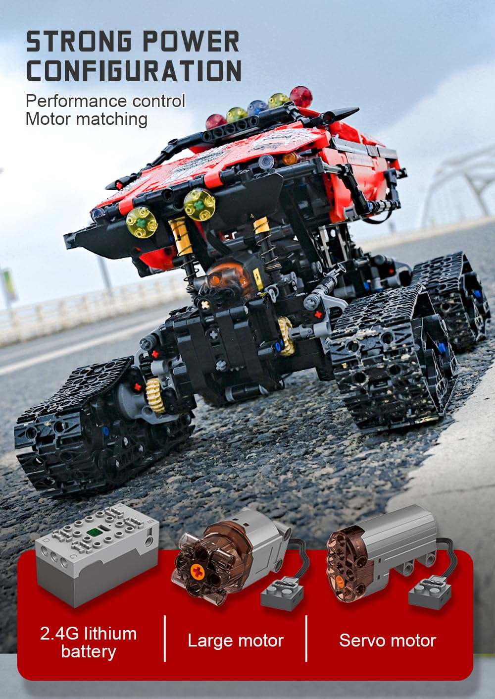 Транспортний засіб Mould King 18010 RC Explorer Polar Chain, фото №9