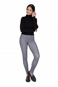 Леггинсы Futuro Fashion Клетка Серый - Фото 1