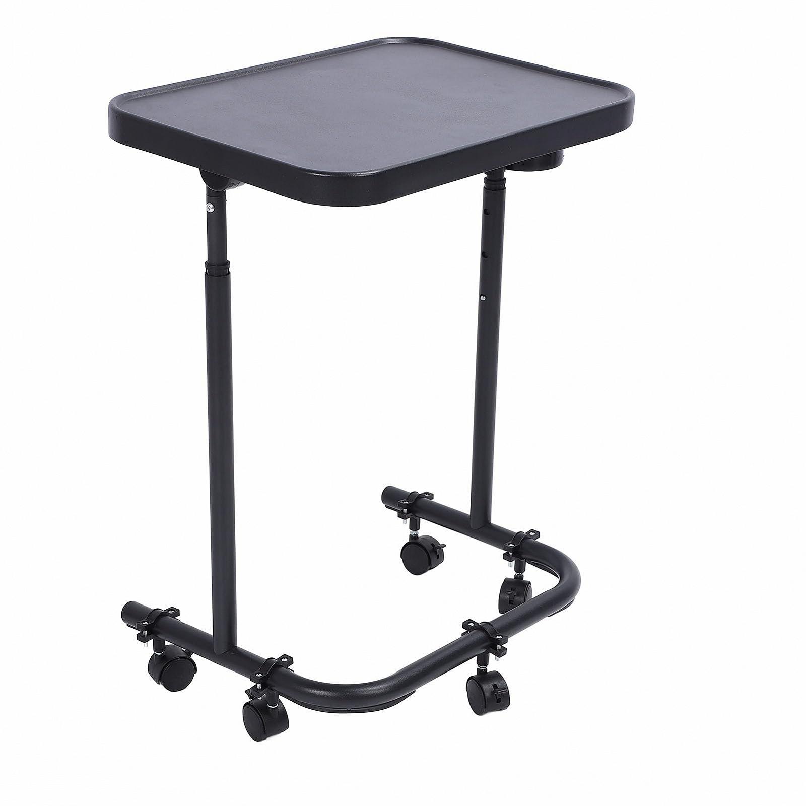 Перекидний столик на коліщатках з регульованою висотою, велика на коліщатках, легкий дизайн, елегантний, фото №8