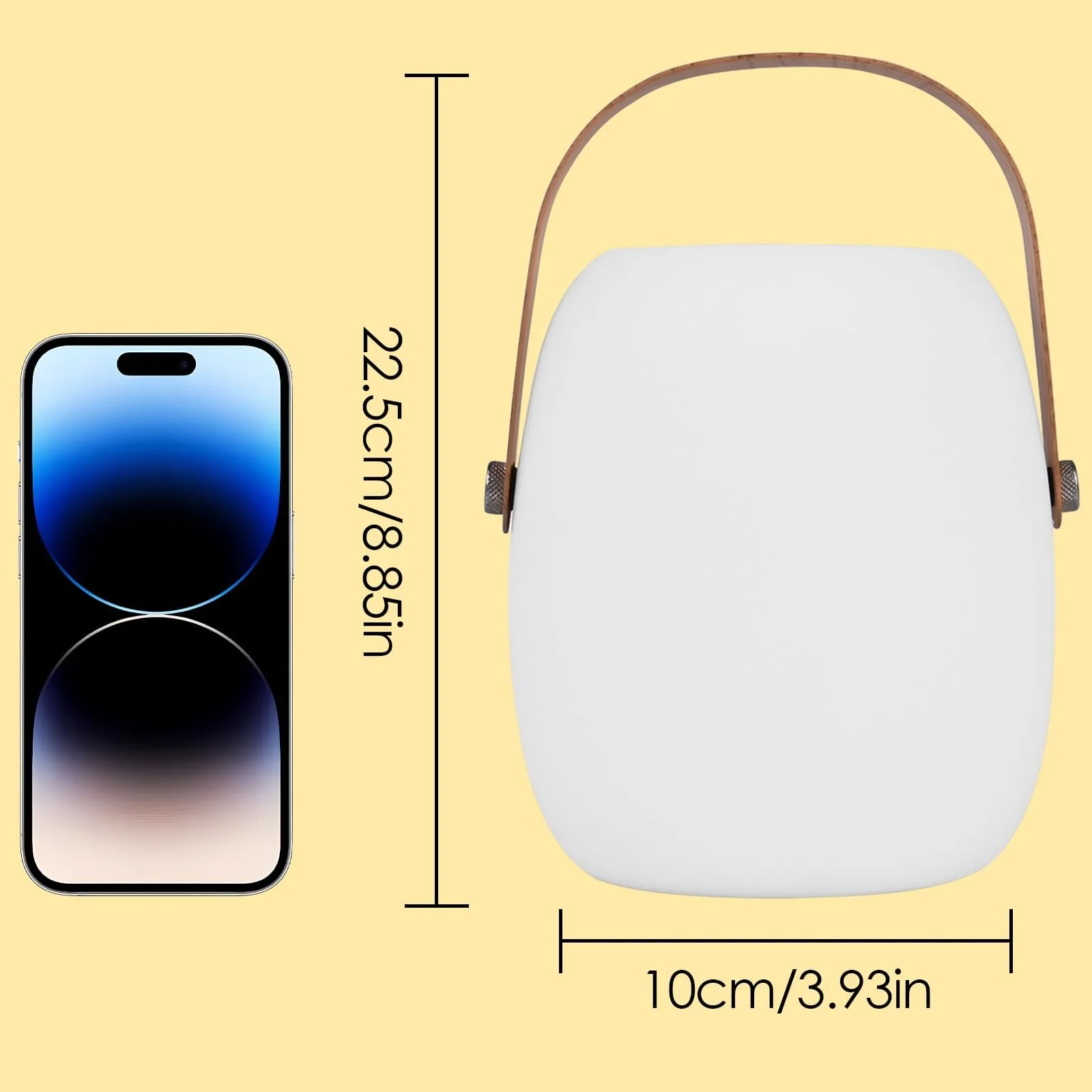 Настільна лампа ZWOOS LED акумуляторна бездротова RGB з ефектом свічки IP54 з пультом ДК, фото №6