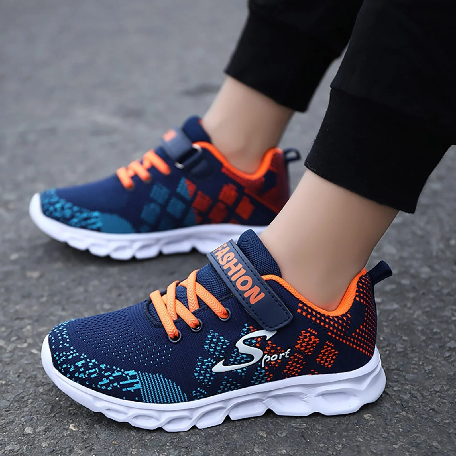 Кроссовки детские легкие спортивные дышащие для помещений нескользящие для улицы сетчатые летние, фото №6