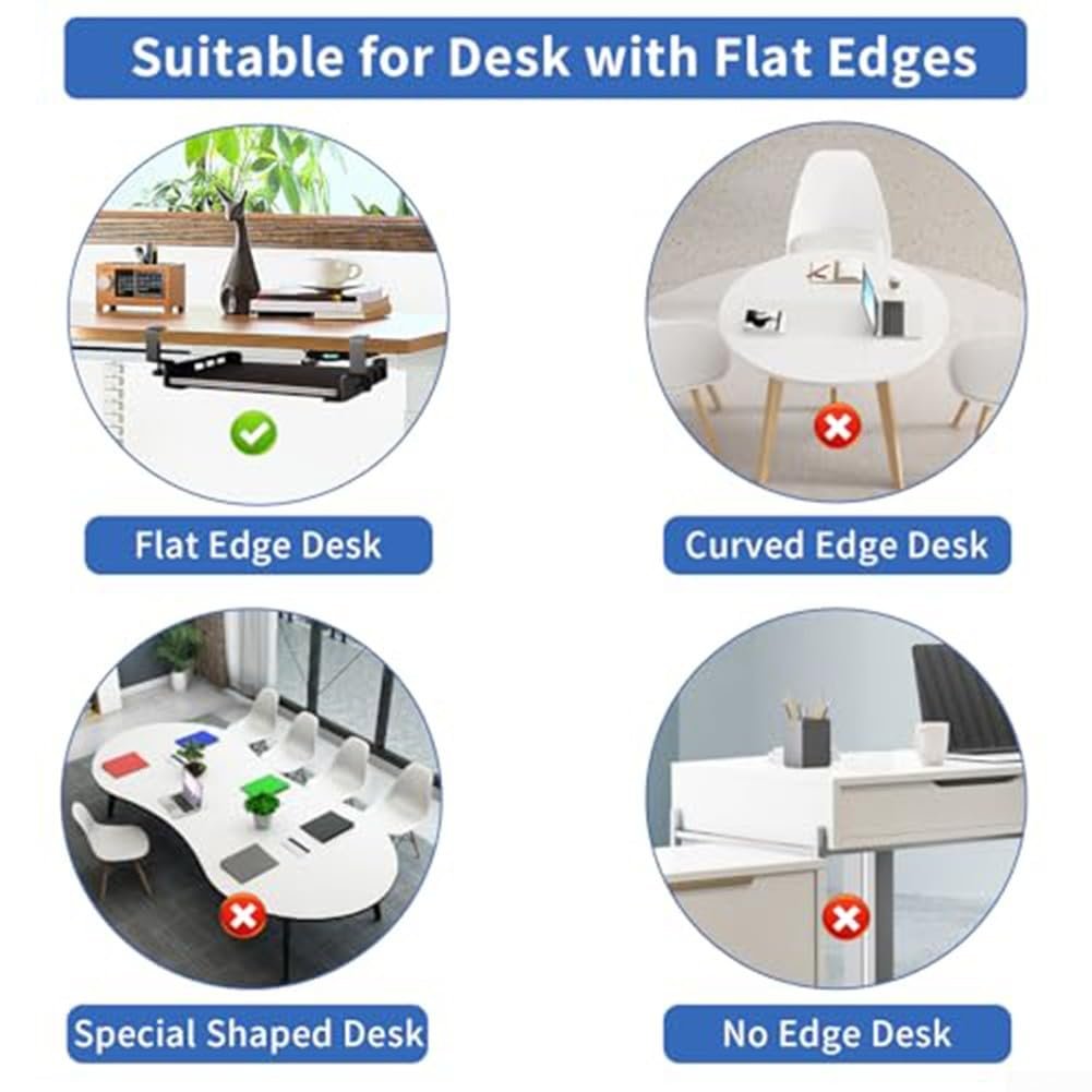 Тримач для ноутбука сталевий під стіл, без свердління, витримує до 10 кг, фото №4