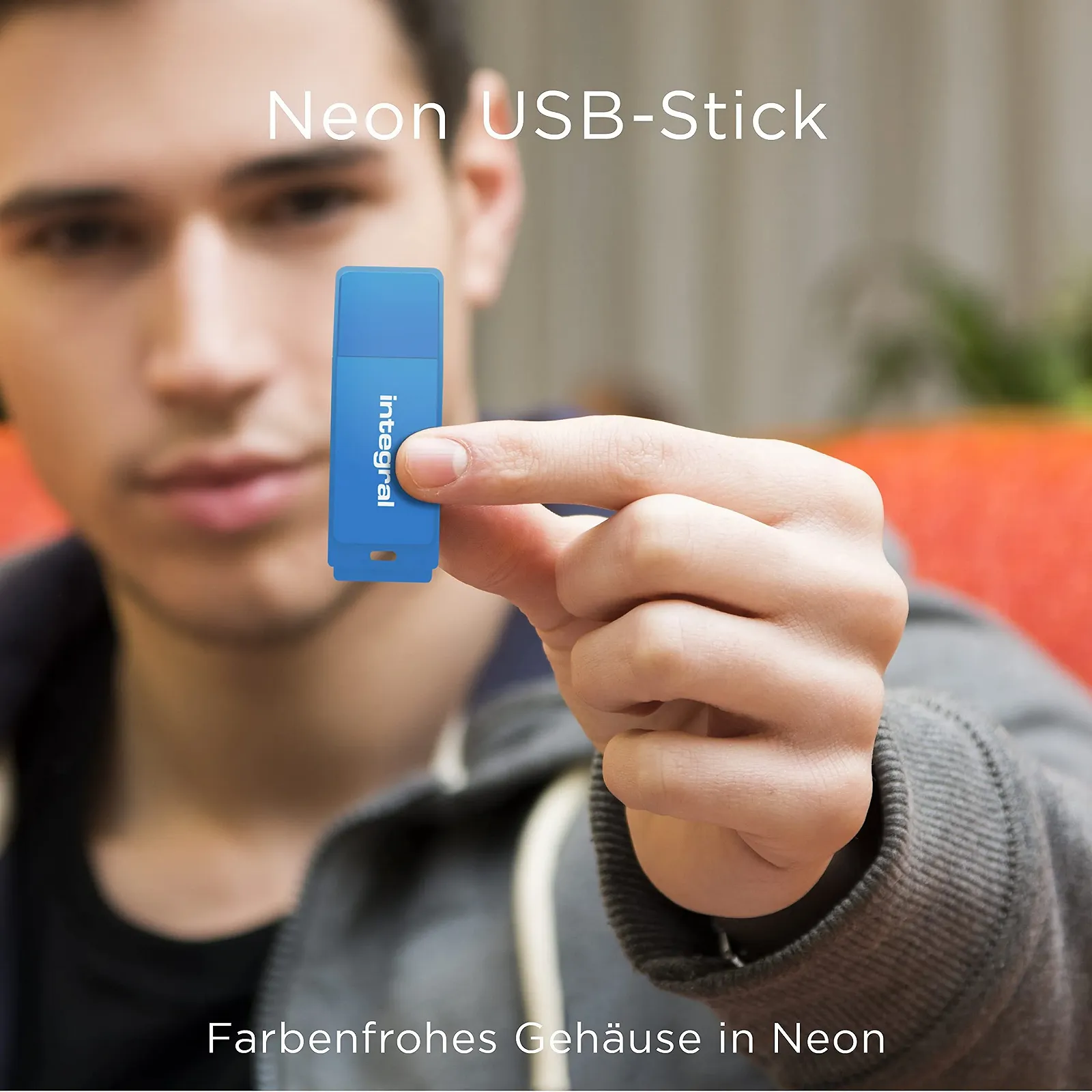 USB-накопичувач Integral Neon 64 GB USB 2.0 5 шт. Black/Pink/Yellow/Orange/Blue, фото №2