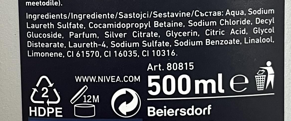 Гель для душа NIVEA MEN Silver Protect Anti-Bacterial All-in-1 6 x 500 мл, фото №3