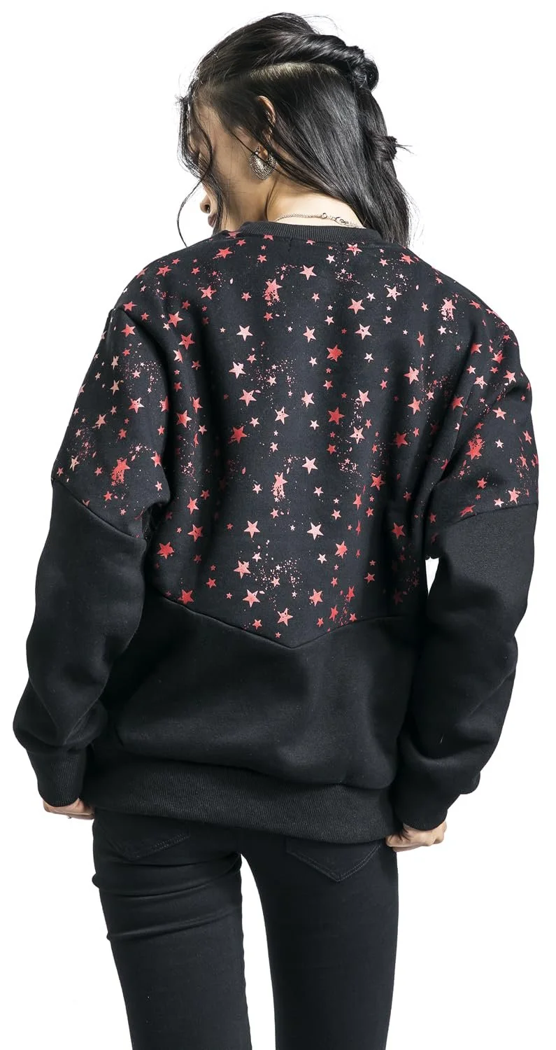 Женская Толстовка RED by EMP Звезды Черный, фото №5