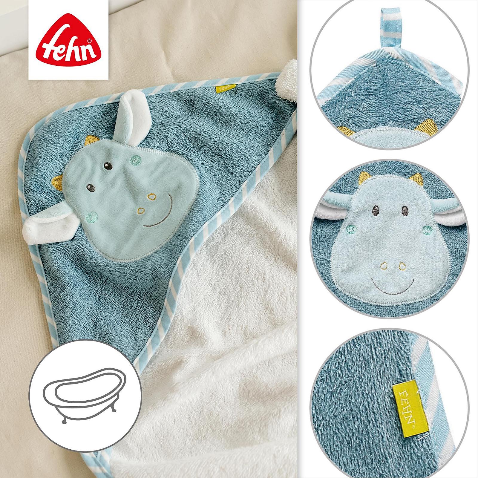 Полотенце с капюшоном Fehn BabyLove Дракон, 80 x 80 см, фото №3