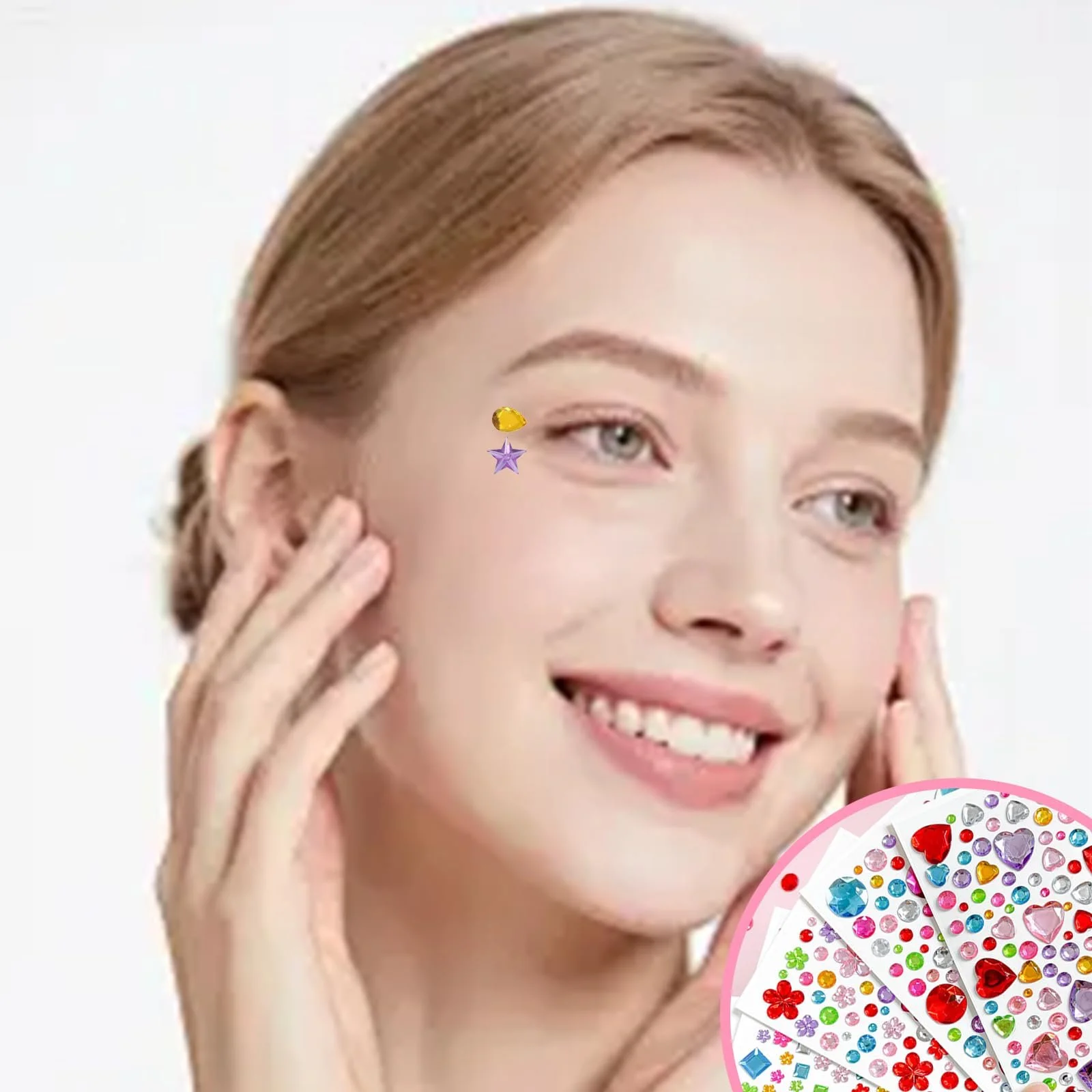 Стразы Самоклеящиеся Блестящие Камни для Рукоделия 2742 шт., фото №6