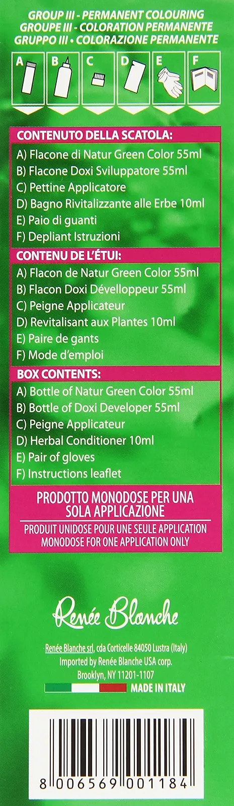 Фарба для волосся René Blanche Natur Color 7N Блондин, фото №2