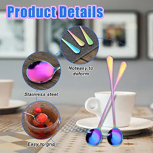 Набір з 4 кавових ложок з нержавіючої сталі, десертні synthetic.ua - Фото 1