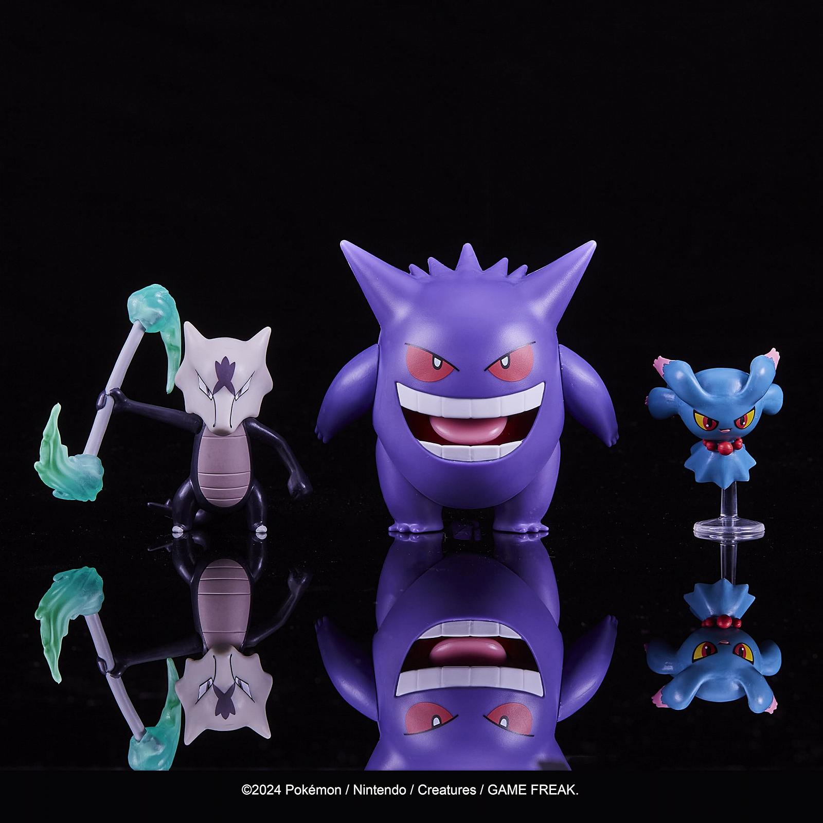 Набір фігурок привидів Pokémon Gengar, Alola-Knogga, Traunfugil, фото №6