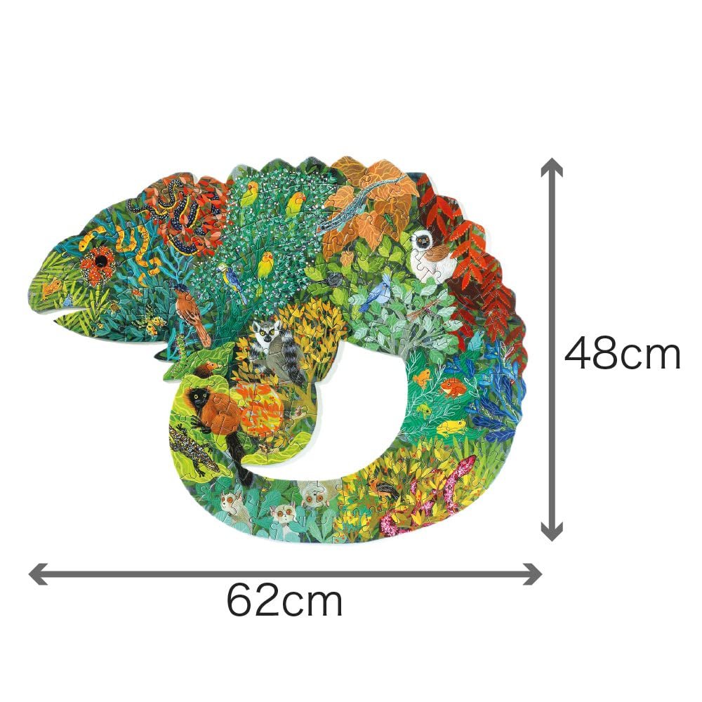 Пазл DJECO Animal Puzzle Art Chameleon 1000 деталей 37655 різнокольоровий, фото №7 Пазл DJECO Animal Puzzle Art Chameleon 1000 деталей 37655 різнокольоровий, фото №7