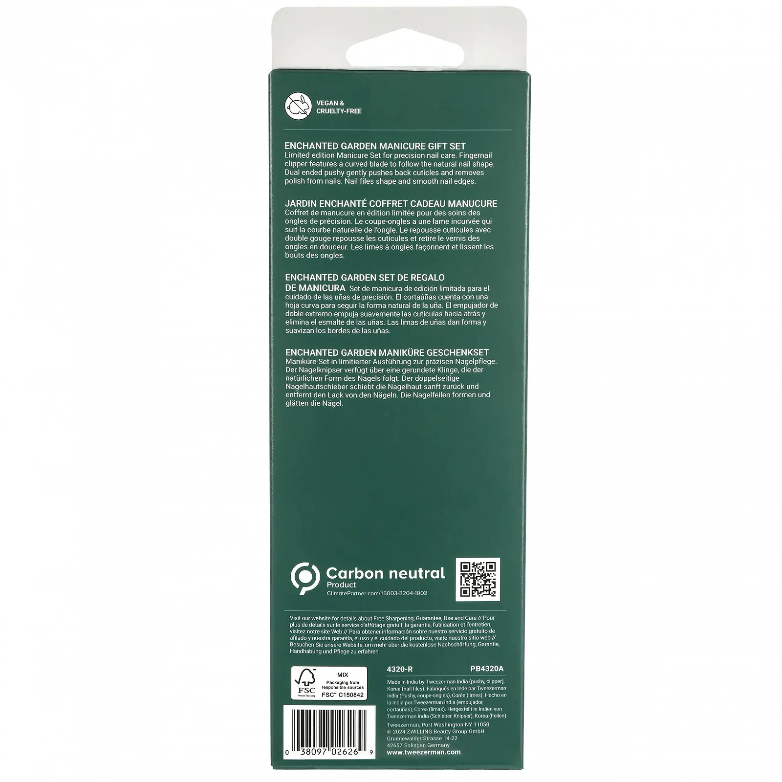 Набір для манікюру TWEEZERMAN Enchanted Garden (включає кусачки для нігтів, пушер і засіб для чищення кутикули, пилочку для нігтів), фото №6 Набір для манікюру TWEEZERMAN Enchanted Garden (включає кусачки для нігтів, пушер і засіб для чищення кутикули, пилочку для нігтів), фото №6