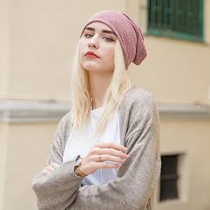 Летняя удлиненная шапка-бини ZLYC Легкая мягкая трикотажная synthetic.ua - Фото 1