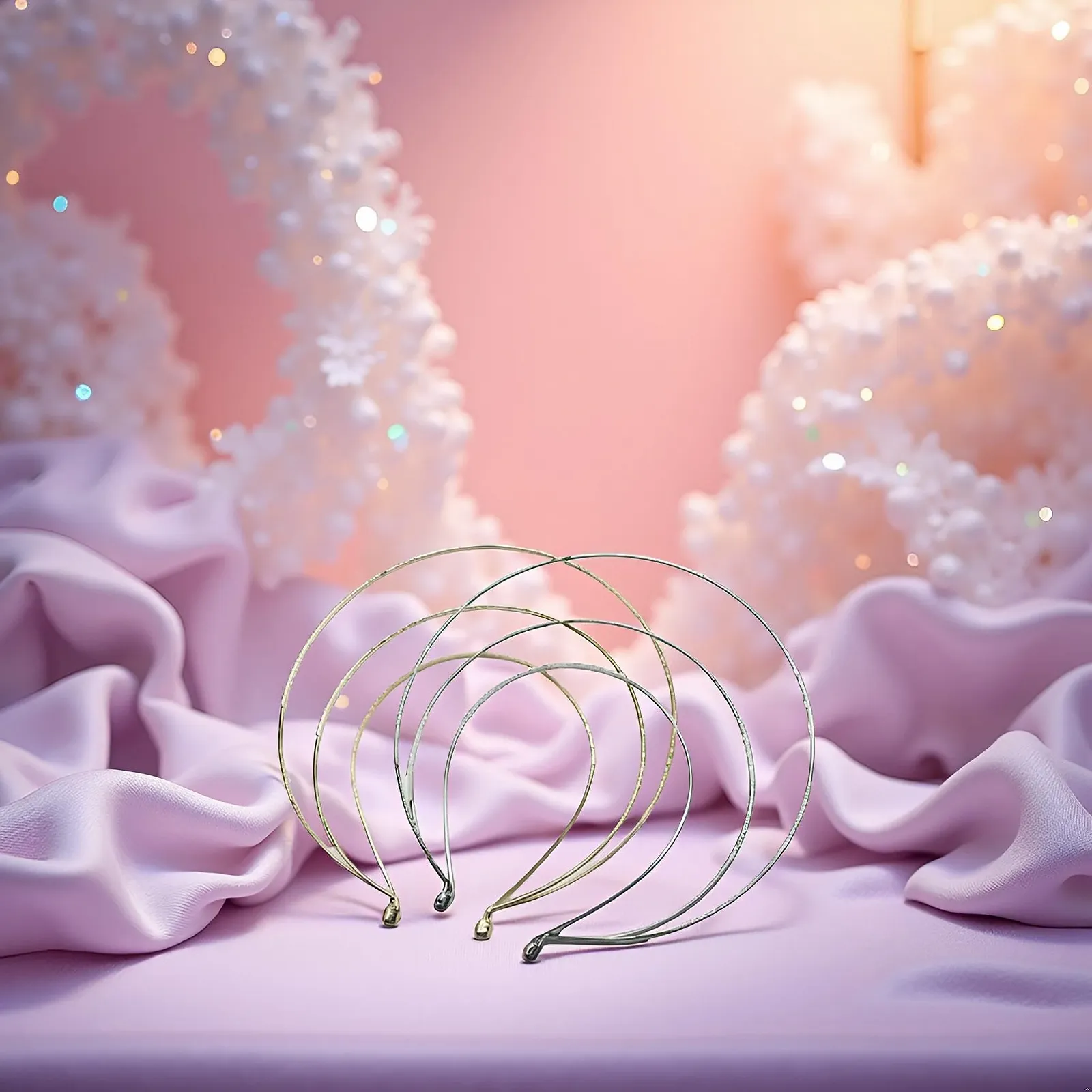 Обруч-корона срібна триярусна, фото №4