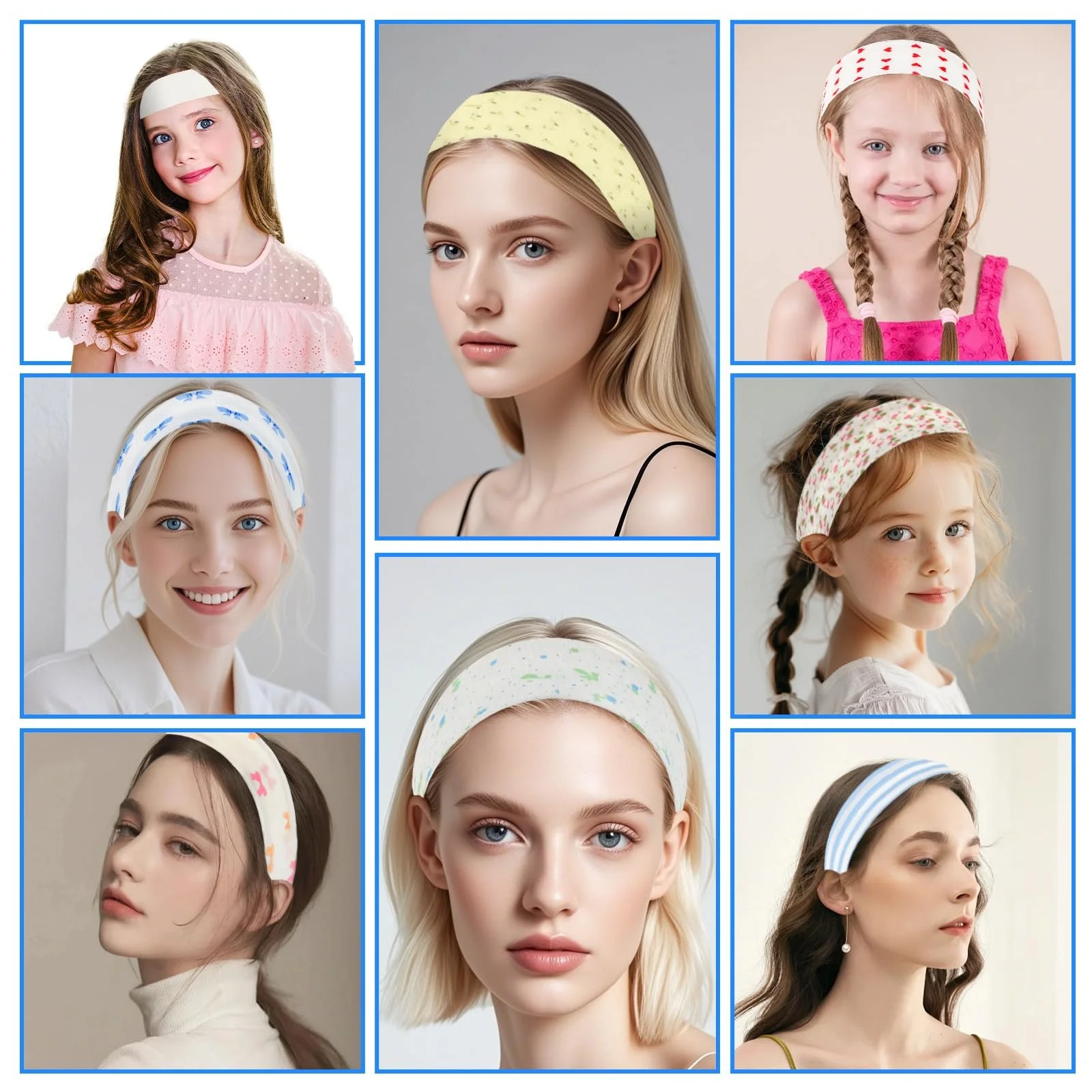 Обруч на голову Еластична Тканинна Різнокольорова, фото №4