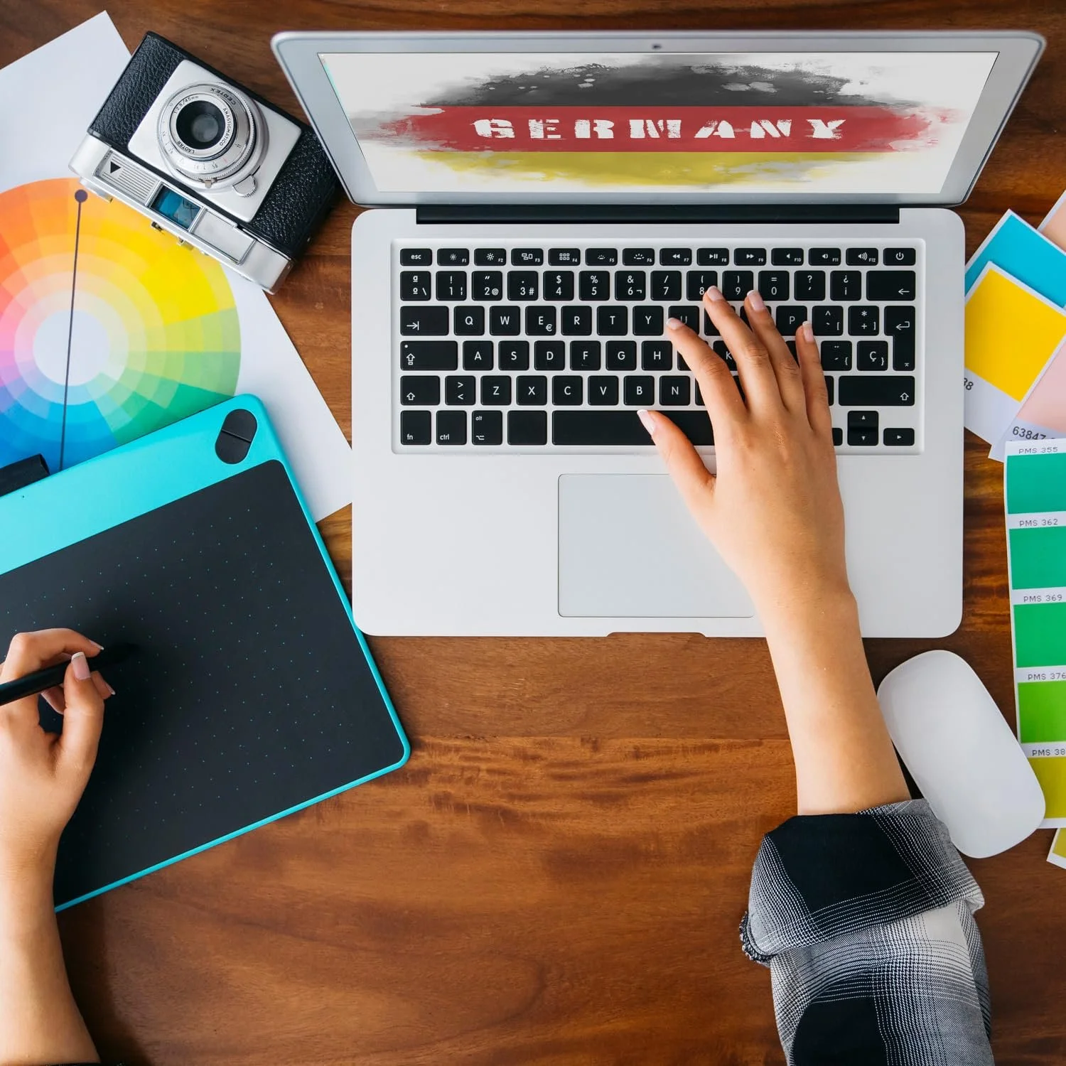 Скарбничка Germany Flag Used Look, фото №8