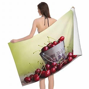 Банний рушник Bucket of Cherry 32 x 52 дюйми мікрофібра легкий швидкосохнучий - Фото 1