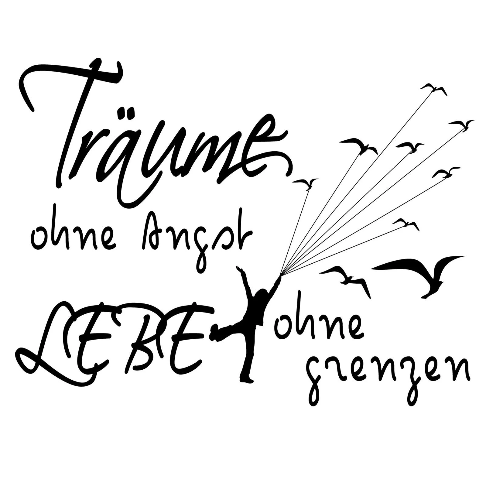 Наклейка на стіну DC-150-AL Träume ohne Angst, фото №1