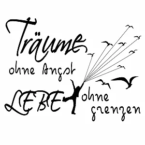 Наклейка на стіну DC-150-AL Träume ohne Angst - Фото 1