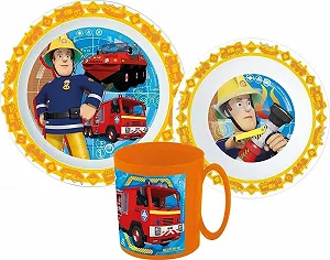 Детский Набор Посуды Fireman Sam Набор Столовых Приборов для Завтрака - Фото 1