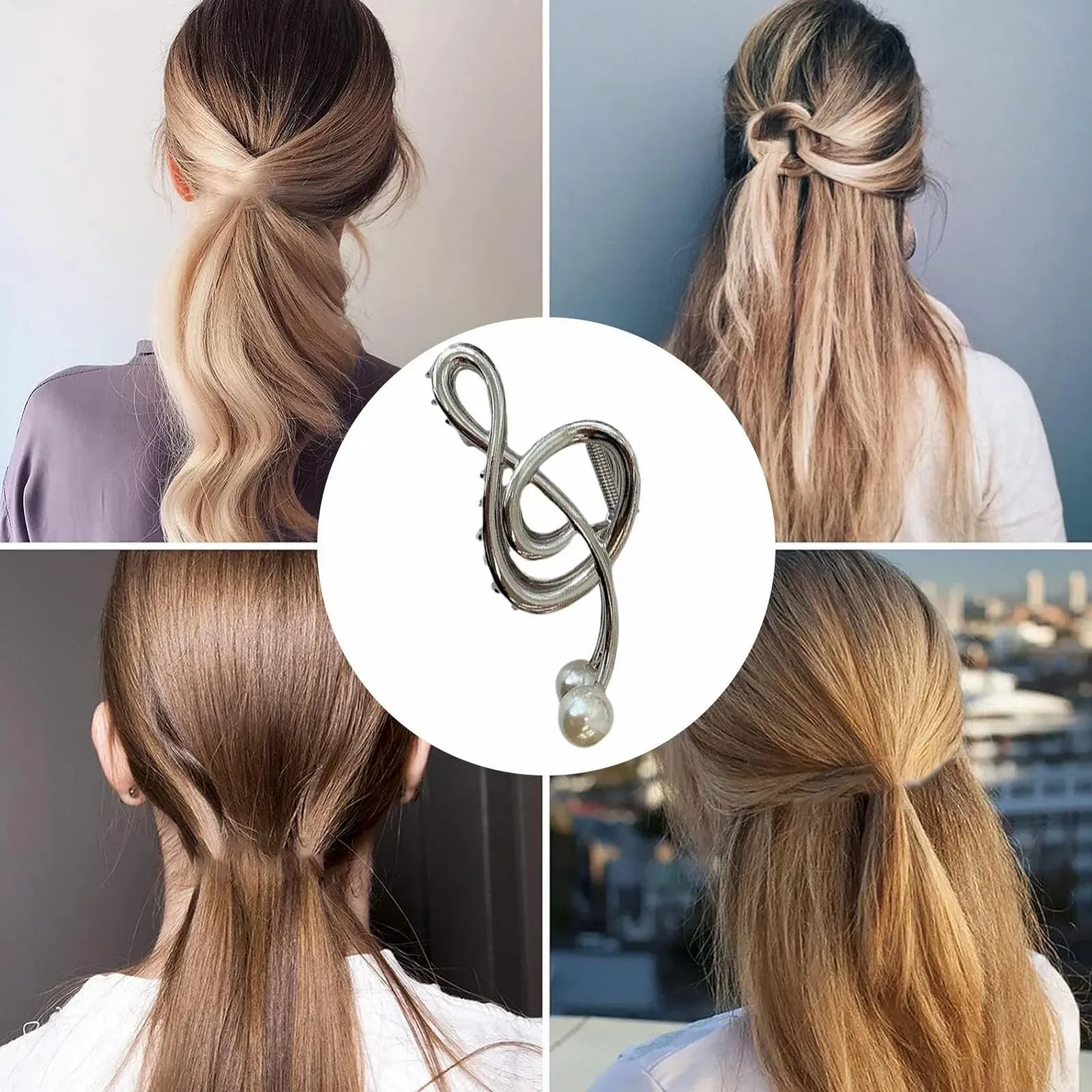 Заколка для волос Скрипичный ключ Металл, музыкальная нота для женщин, шпильки для волос из металла, прочные шпильки для женщин и девушек, фото №4