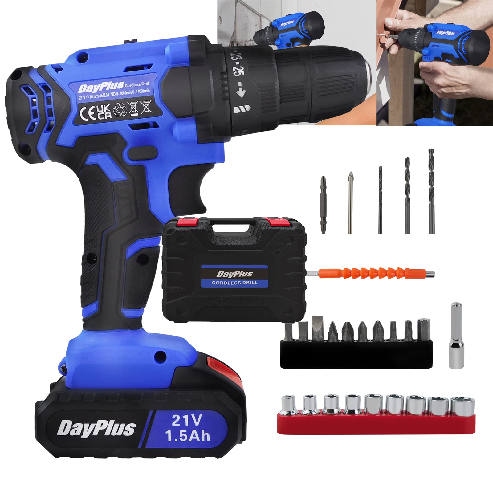 Дрель-шуруповерт Cordless 25+1 Torque Adjustment 1.5Ah, фото №1