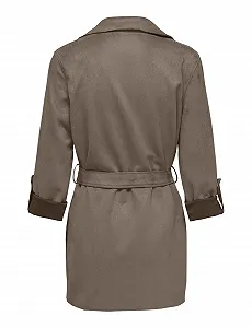 Куртка ONLY Onldiane Женская из искусственной замши с поясом CC OTW Короткая synthetic.ua - Фото 1