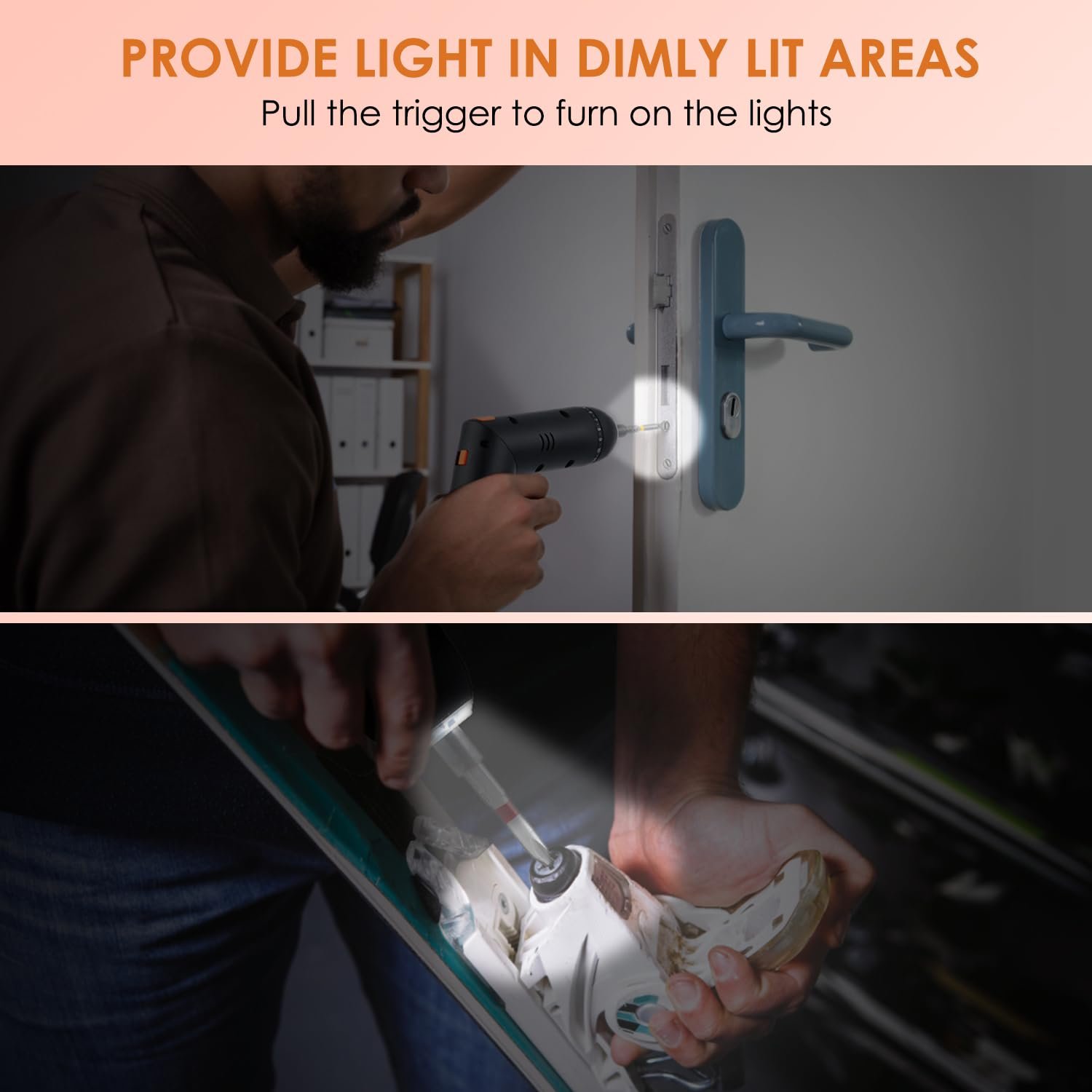 Набір електричних викруток ANBEISTEE 5Nm 3.6V бездротовий, фото №4