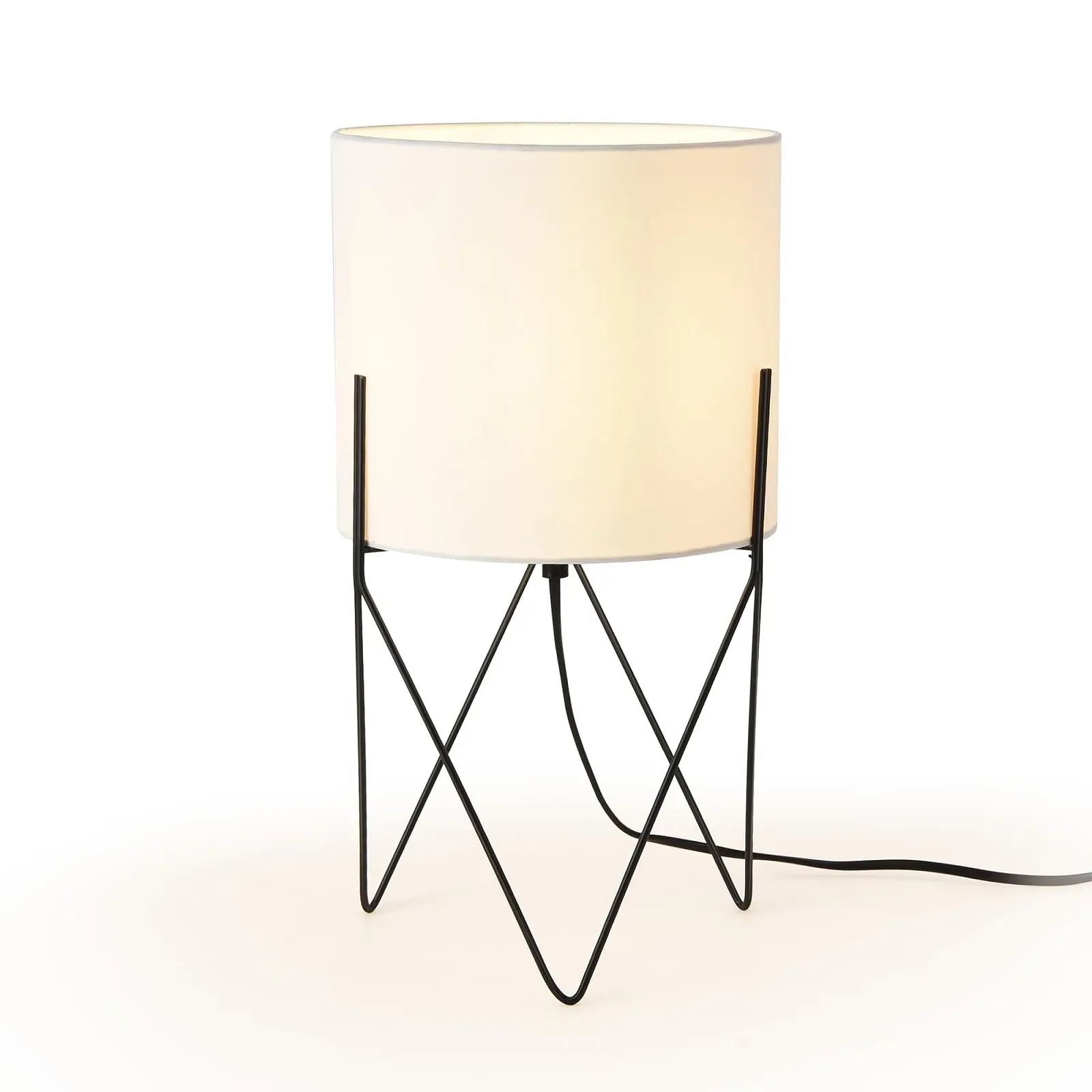 Настільна лампа lux.pro Slough E14 Тканинний абажур Білий, фото №3