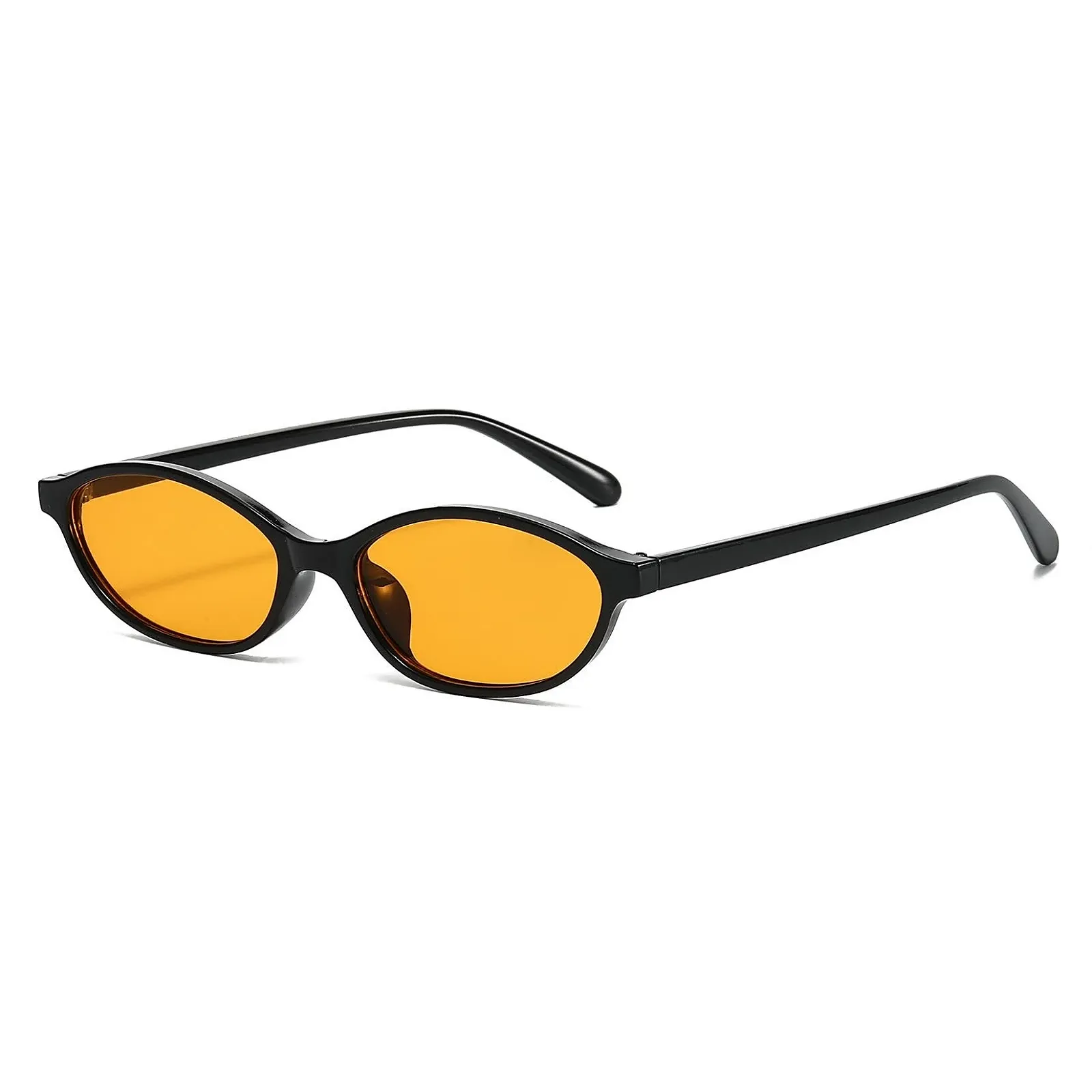 Сонцезахисні окуляри Овальні RUNHUIS Ретро Вінтажні Вузькі Котяче око для жінок, фото №1