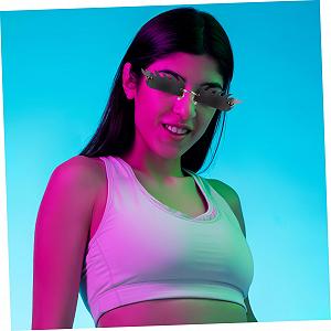 Сонцезахисні окуляри Без оправи PACKOVE Модні для чоловіків і жінок Безкаркасні synthetic.ua - Фото 1