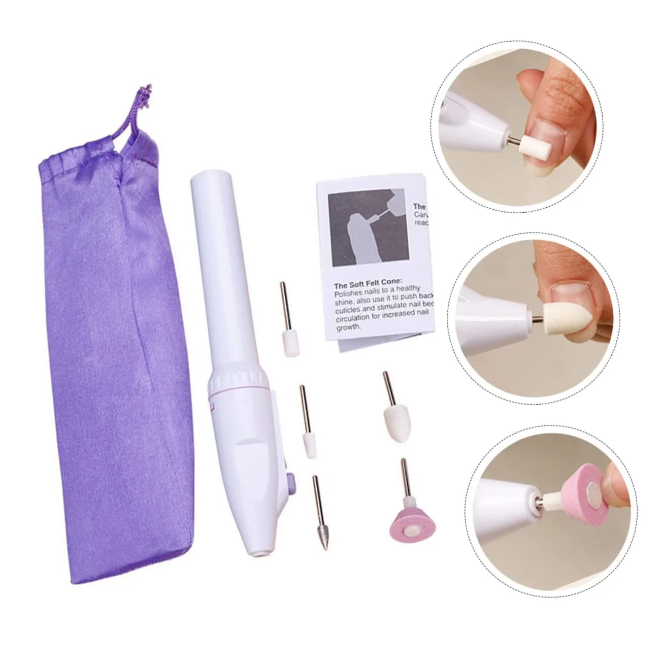 Электрический Набор для маникюра WRITWAA Многофункциональный Инструмент для шлифовки ногтей Маникюрный полировщик Портативный триммер для ногтей, фото №5 Электрический Набор для маникюра WRITWAA Многофункциональный Инструмент для шлифовки ногтей Маникюрный полировщик Портативный триммер для ногтей, фото №5