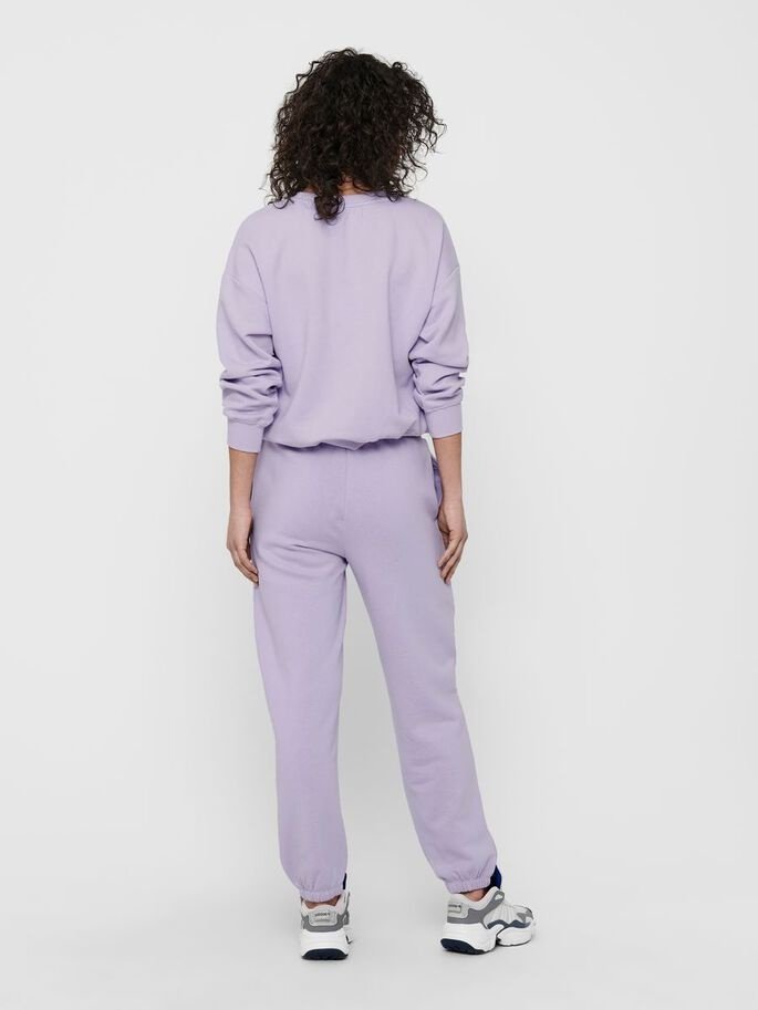 Штани ONLWANTED SWEATPANTS SWT 15235576 Pastel Lilac ONLY Бузковий M, фото №5