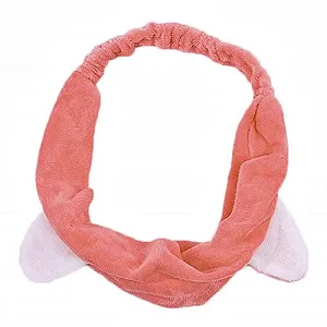 Пов'язка Жіноча Котяча Зимова для Макіяжу Тепла для Вмивання Фіолетова synthetic.ua - Фото 1