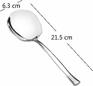 Ложка сервировочная большая из нержавеющей стали Набор 2 шт synthetic.ua - Фото 1