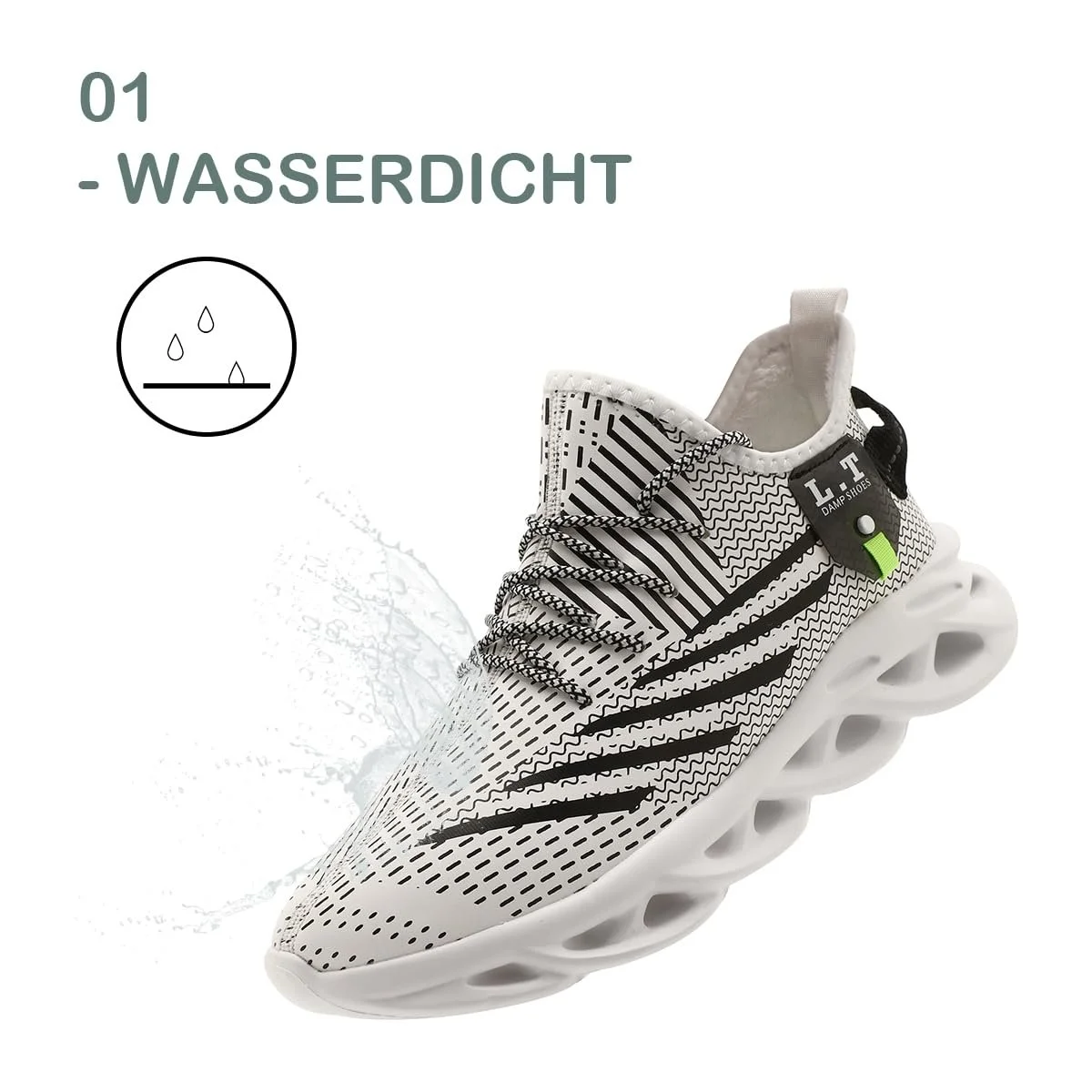 Чоловічі зимові утеплені черевики для вулиці ZDFQLGV Водонепроникні, фото №2