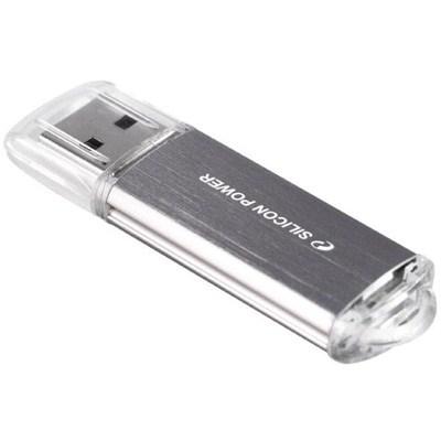 USB флеш-накопичувач Silicon Power 8gb Ultima II silver SP008GBUF2M01V1S, фото №1